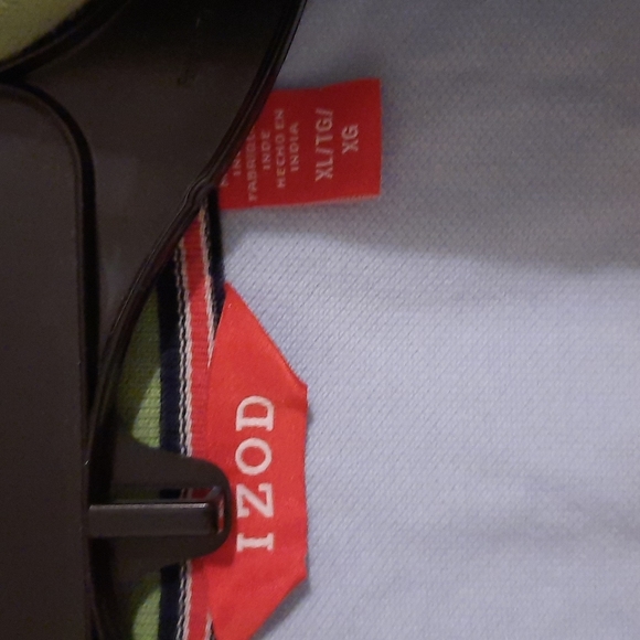 Izod Xl mens shirt blue, green, tan polo - Picture 2 of 5